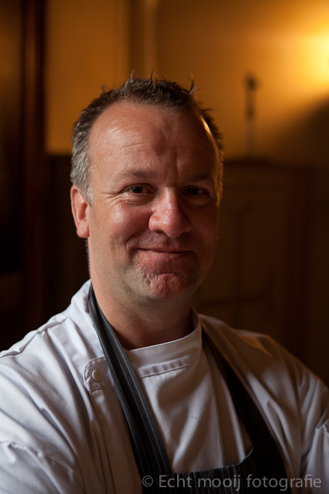 Portrait of Richard Jacobsen in chef's whites